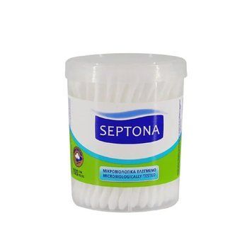 Septona ватні палички в круглому боксі 100 шт. SCB1000 фото