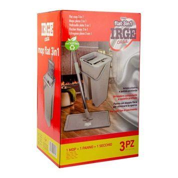 IRGE 3в1 плоска швабра + відро для самоочищення + насадка на швабру MOP5039A фото