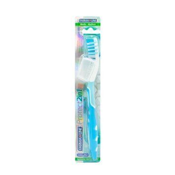 Farma Line Зубна щітка 2в1 з ковпачком Protect SPA3285A фото