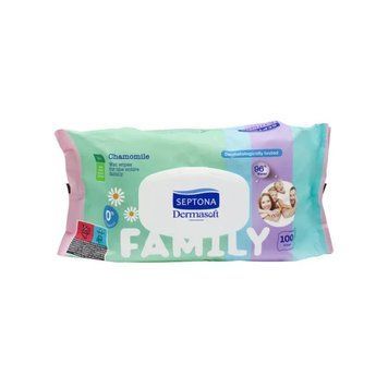 Septona вологі серветки Family 100 шт. SWWF100 фото