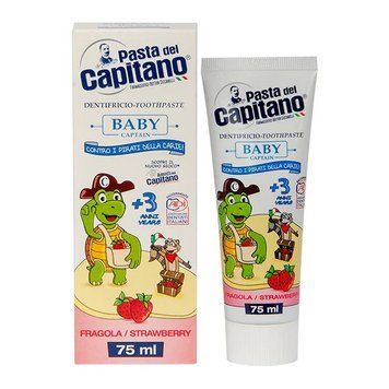 Зубна паста Pasta Del Capitano Baby Strawberry 3+ 75 мл PTPBS75 фото